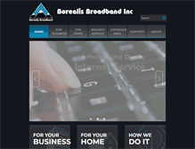 Tablet Screenshot of borealisbroadband.net